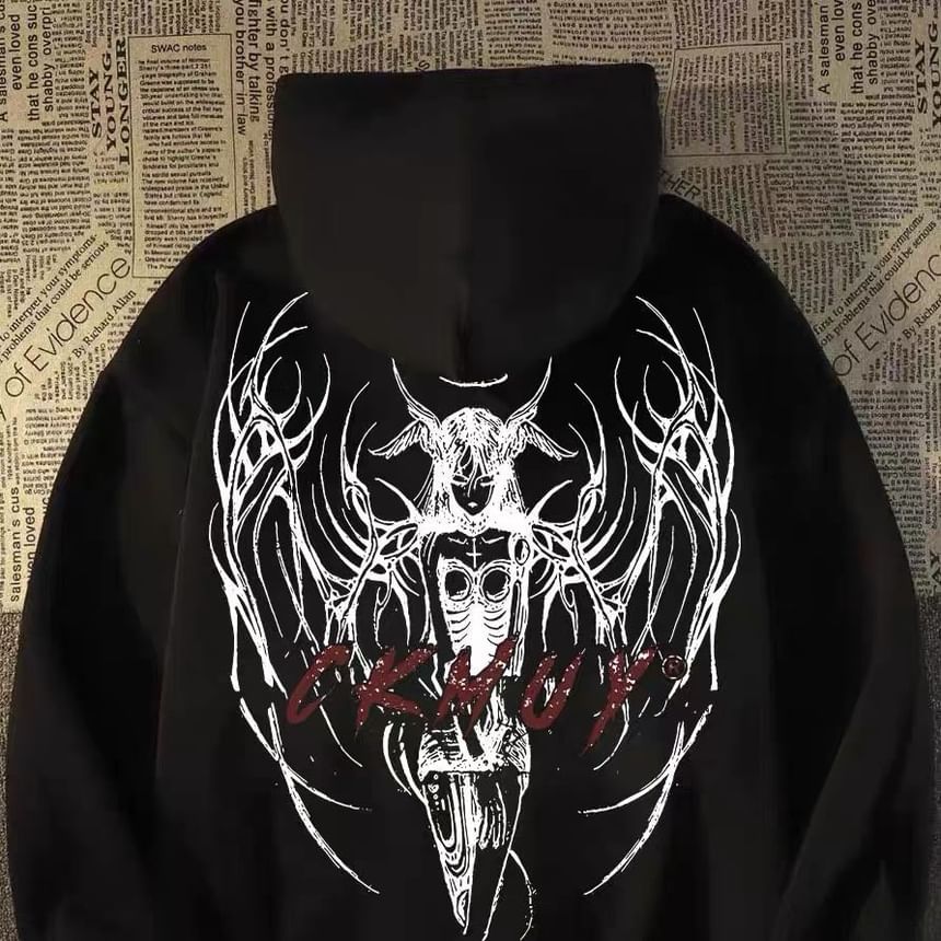 Bay Go Mall - Oversized hoodie met engelprint