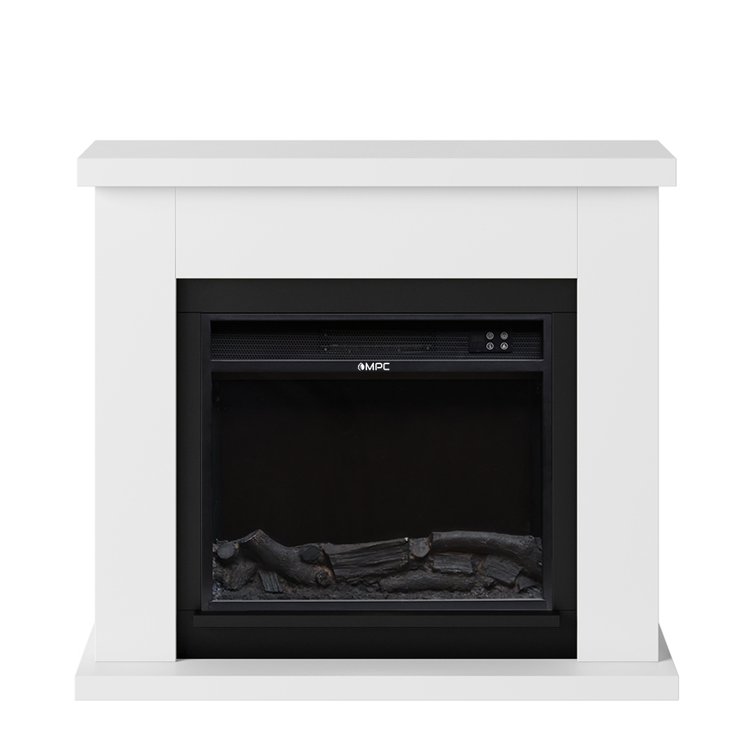 Cheminee murale 1500w caminetto fuego paolo blanco