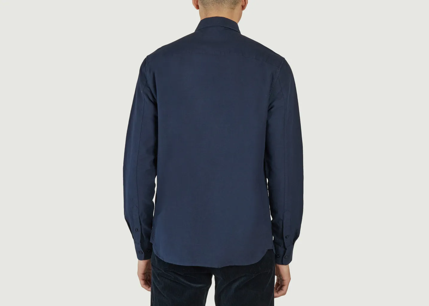 HARALD small owl oxford regular fit shirt - GOTS Vegan KCA
