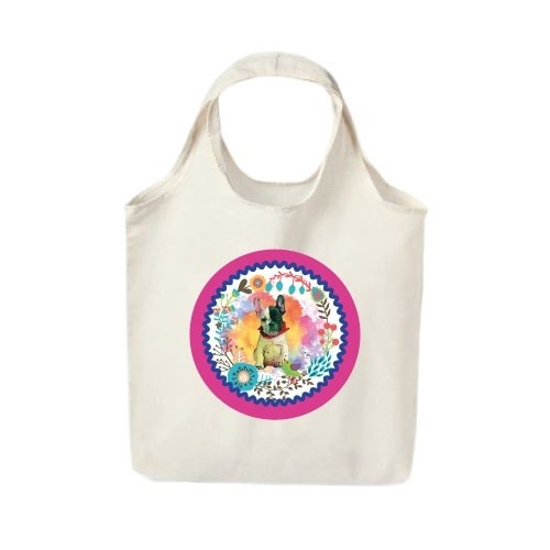 Bolsa personalizada em patchwork multicolorida