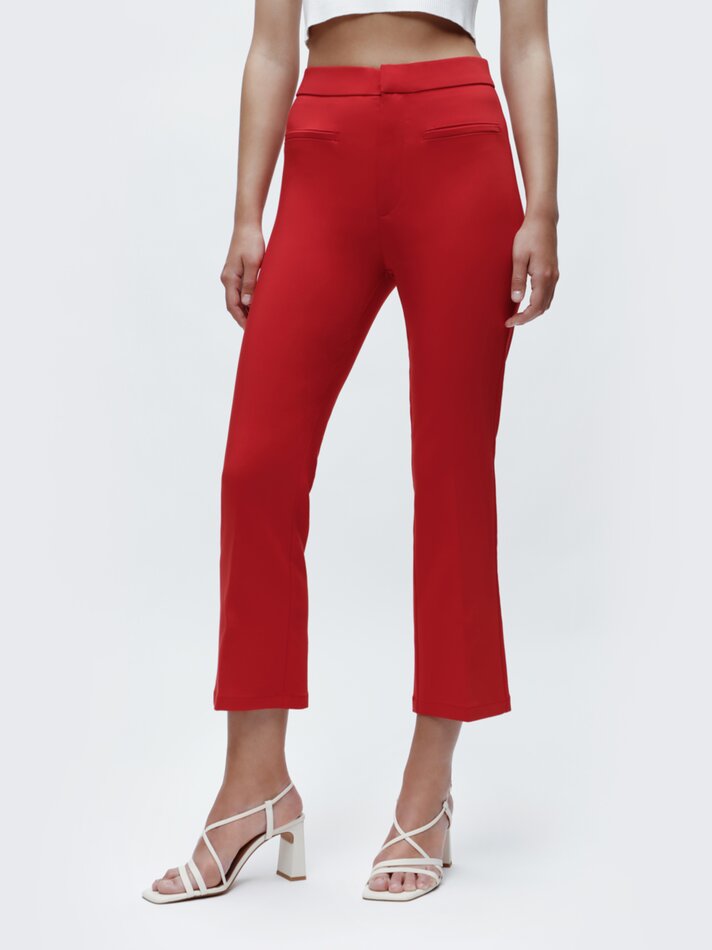 Calça mini flare - Vermelha