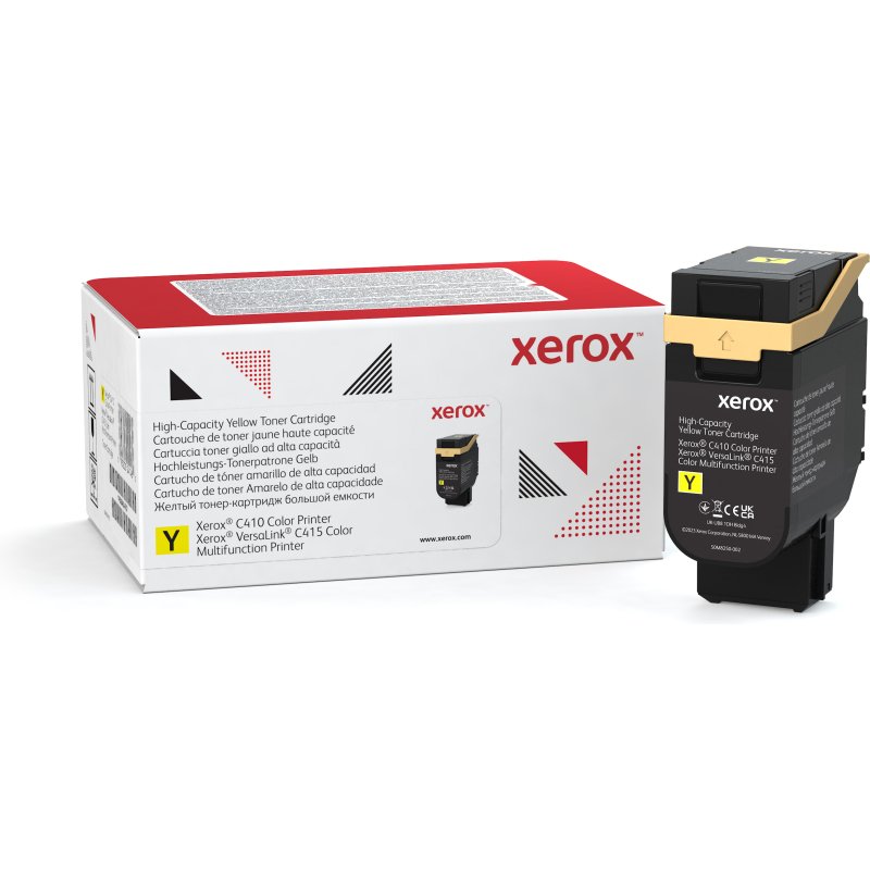 Xerox Cartouche de toner Jaune de Grande capacité Imprimante couleur ® C410/multifonctions ® VersaLink® C415 (7000 pages) - 006R04688