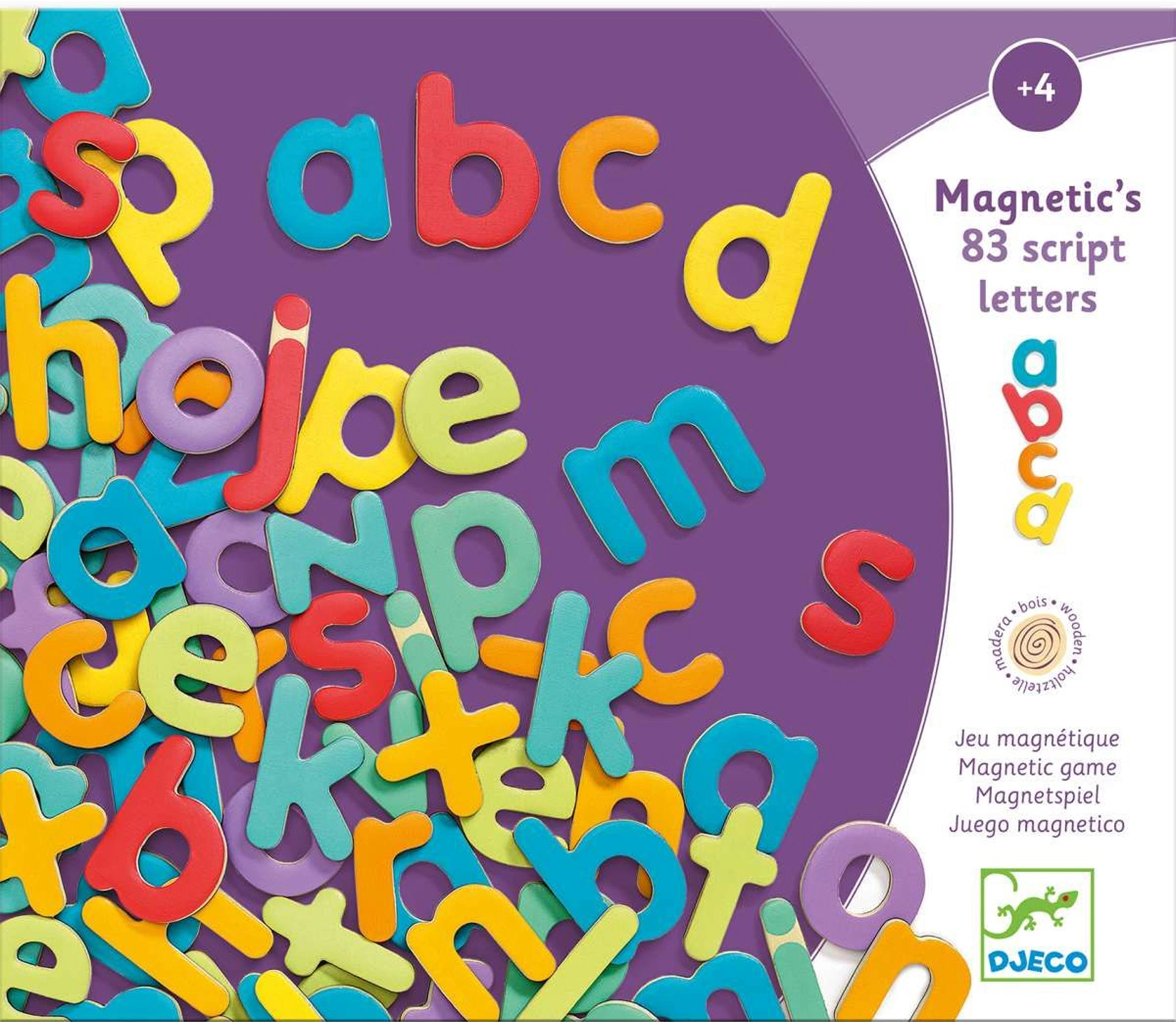 Magnetspiel 83 SCRIPT LETTERS in bunt