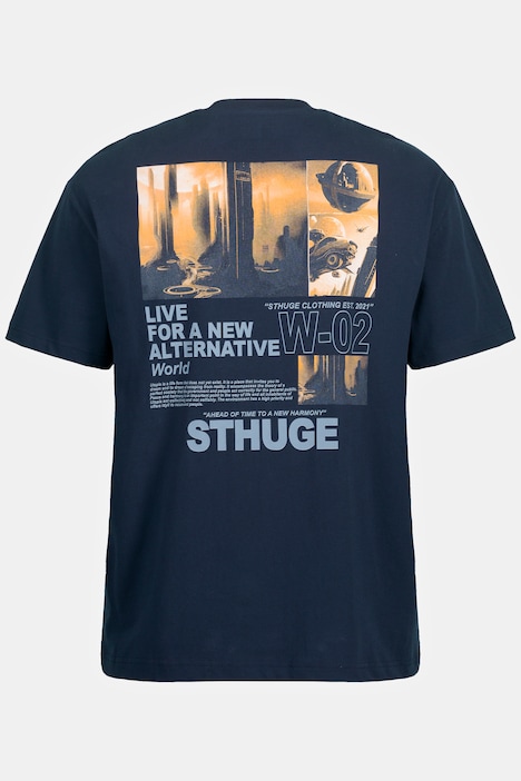 STHUGE T-Shirt, Halbarm, Oversize, Rückenprint, bis 8 XL