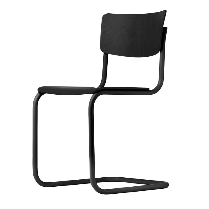 Thonet - S 43 Stuhl, Classics in Colour, schwarz / Buche schwarz gebeizt (TP 29)
