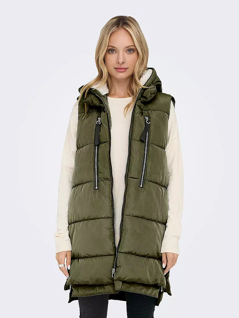 ONLY Steppgilet ONLNEWNORA olive