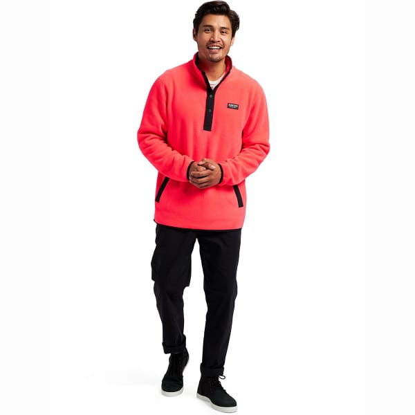 Sweat polaire snowboard BURTON M HEARTH FLEECE PULLOVER POTENT PINK