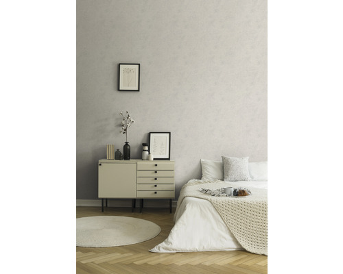 Vliesbehang 96079-6 Effen grijs