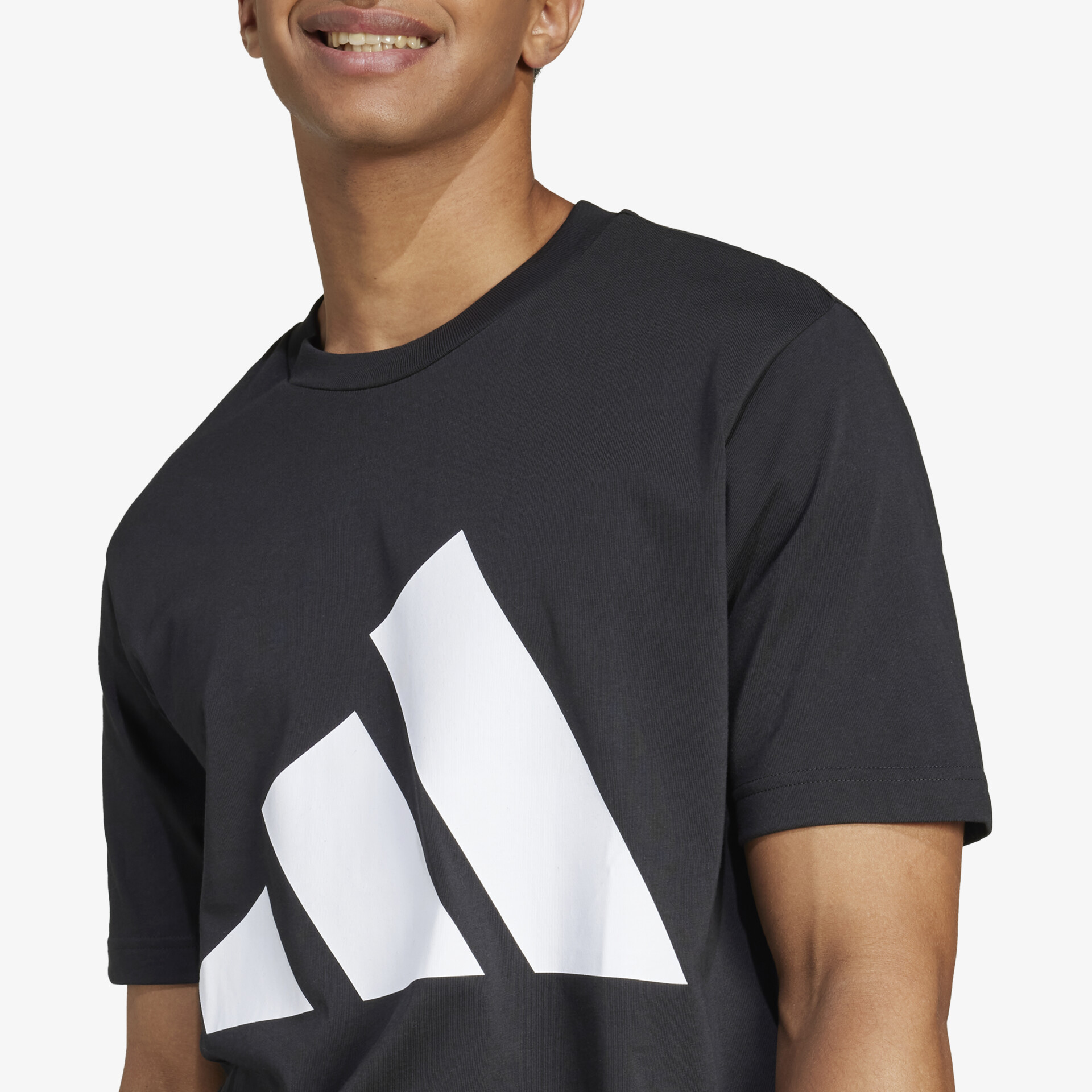 adidas Essentials Big Logo Herren T-Shirt schwarz