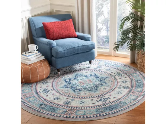 Tapis Grey & Blue 201 X 201 cm - Kathryn