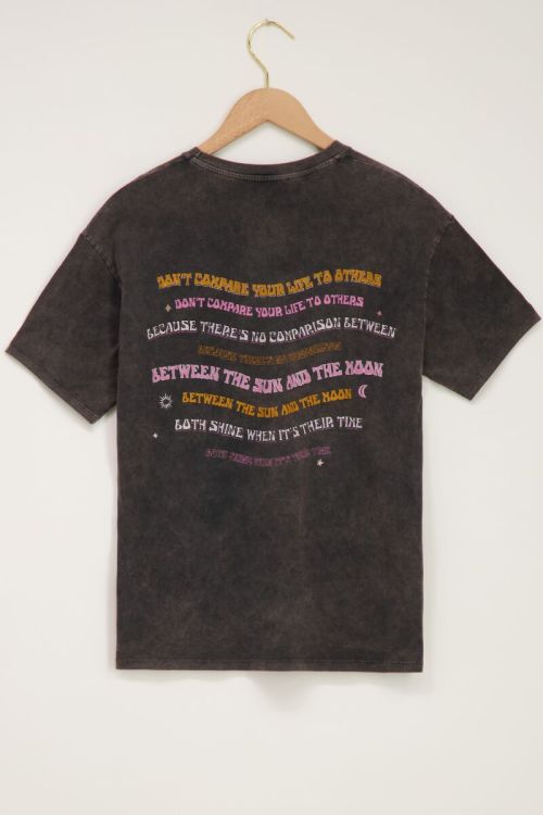 Grijs T-shirt sun en moon