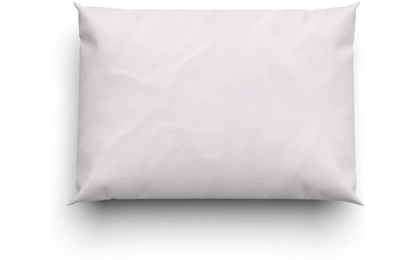 Kopfkissenbezug Satin Uni 50 x 70 cm, WeissSatin-Kissenbezug