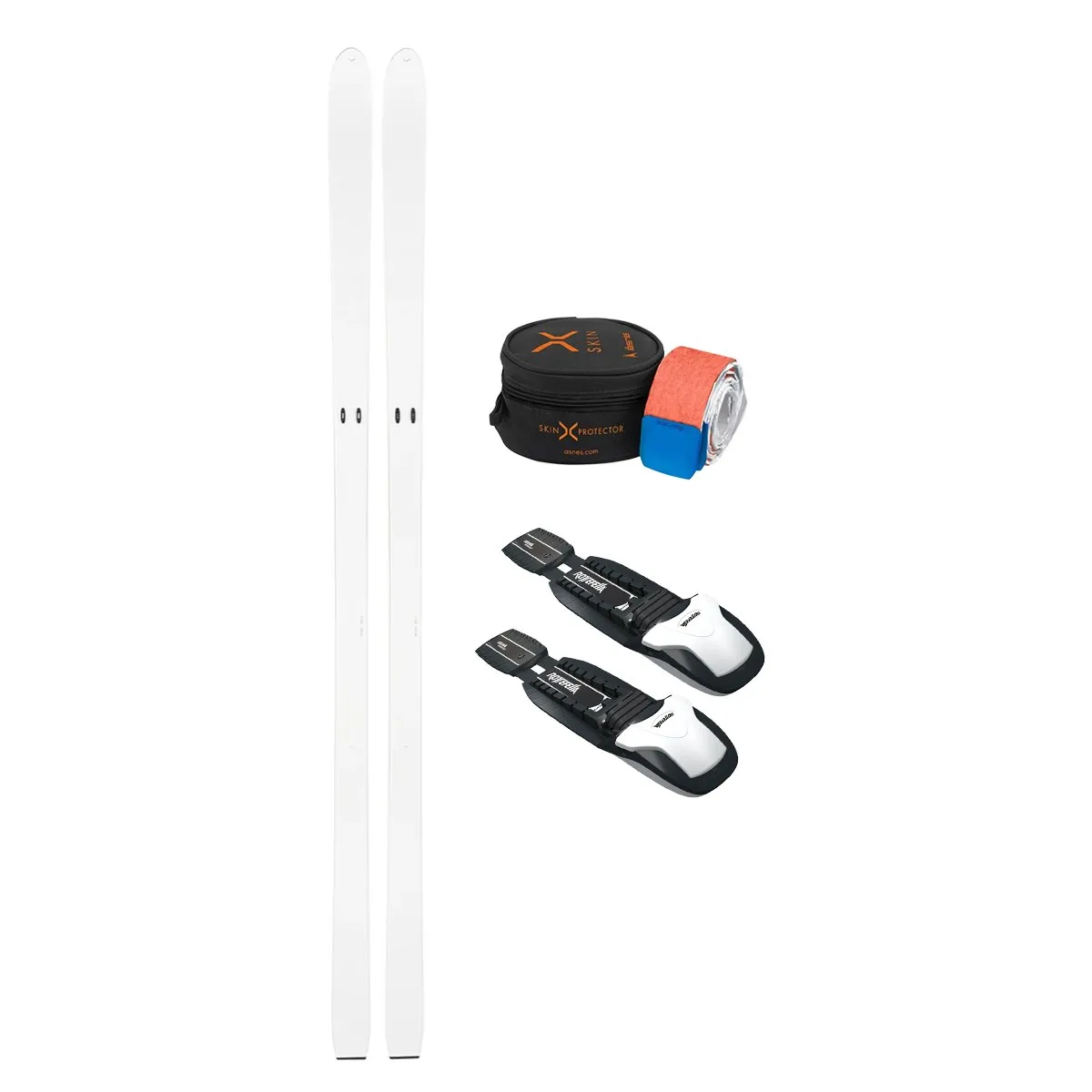 Åsnes Combat BC- fjellskipakke med Rottefella BC Magnum og Åsnes X-Skin 58 Nylon fell