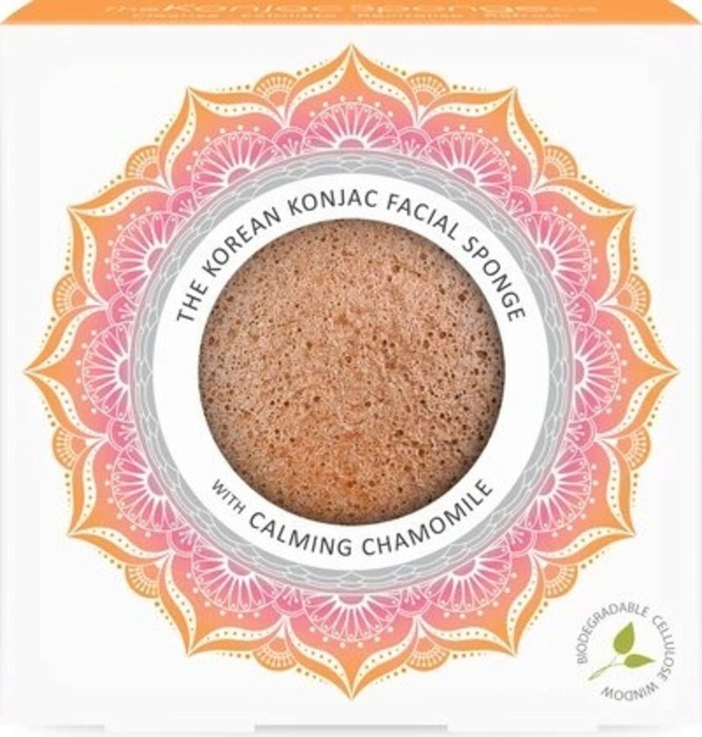 The Konjac Sponge Company  Mandala Konjac Facial Sponge Chamomile & Pink Clay