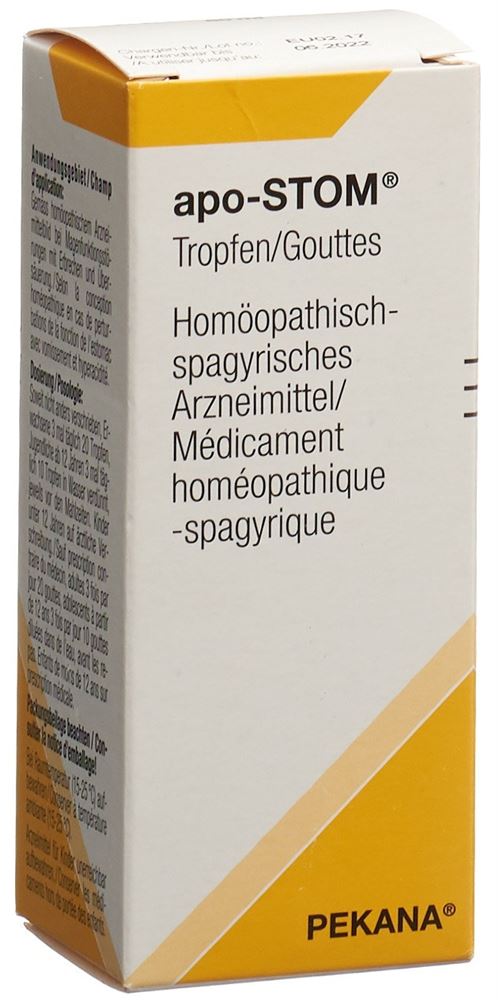 APO-STOM Tropfen zum Einnehmen Fl 50 ml<br>50 ml, Flasche, Tropfen zum Einnehmen, Flüssigkeit, zum Einnehmen