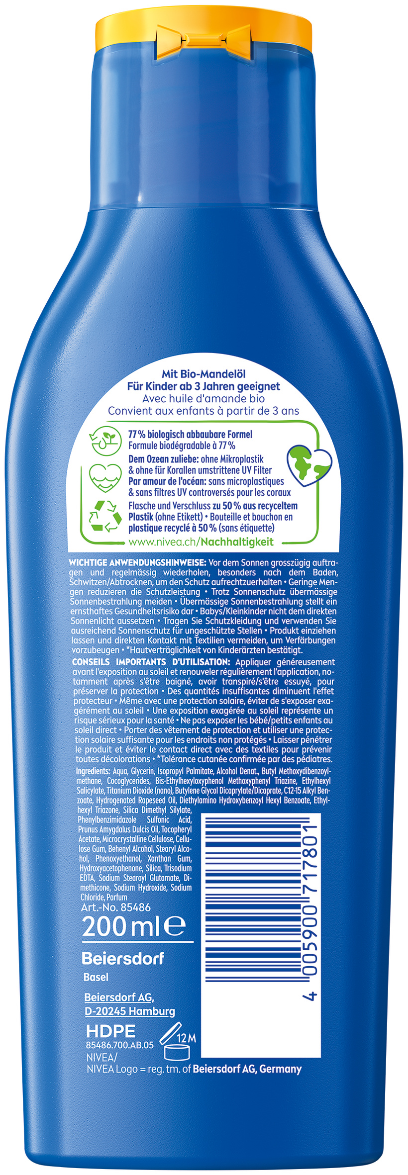 Nivea SUN Kids Protect & Play Sonnenlotion Lot LSF50  Fl 200 ml