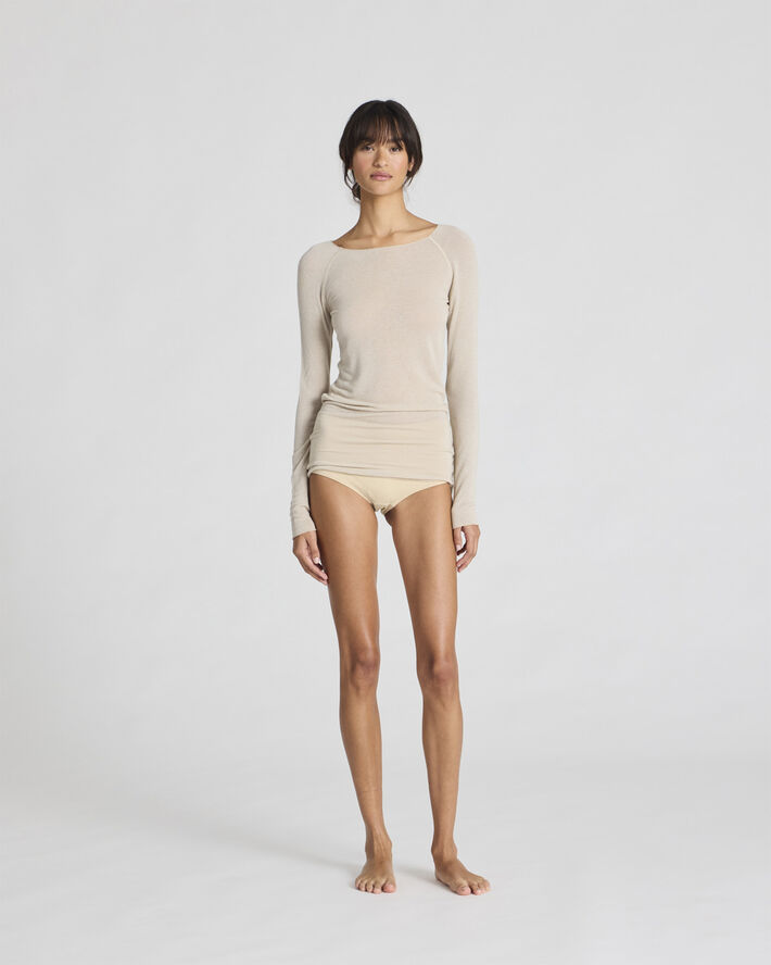 Gai&Lisva Amalie L/S Wool Top Smoke gray