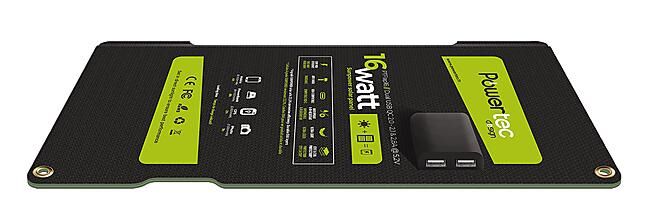 POWERTEC - PANNEAU SOLAIRE PT FLAP 16W - 5V / 12V