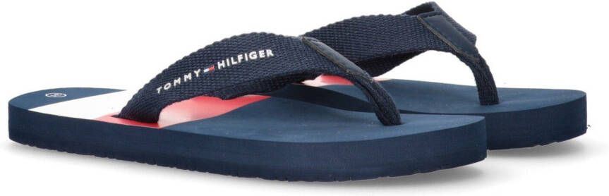 Tommy Hilfiger teenslippers donkerblauw Jongens Rubber 38