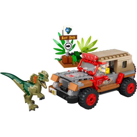 L'embuscade du dilophosaure Lego Jurassic Park 76958