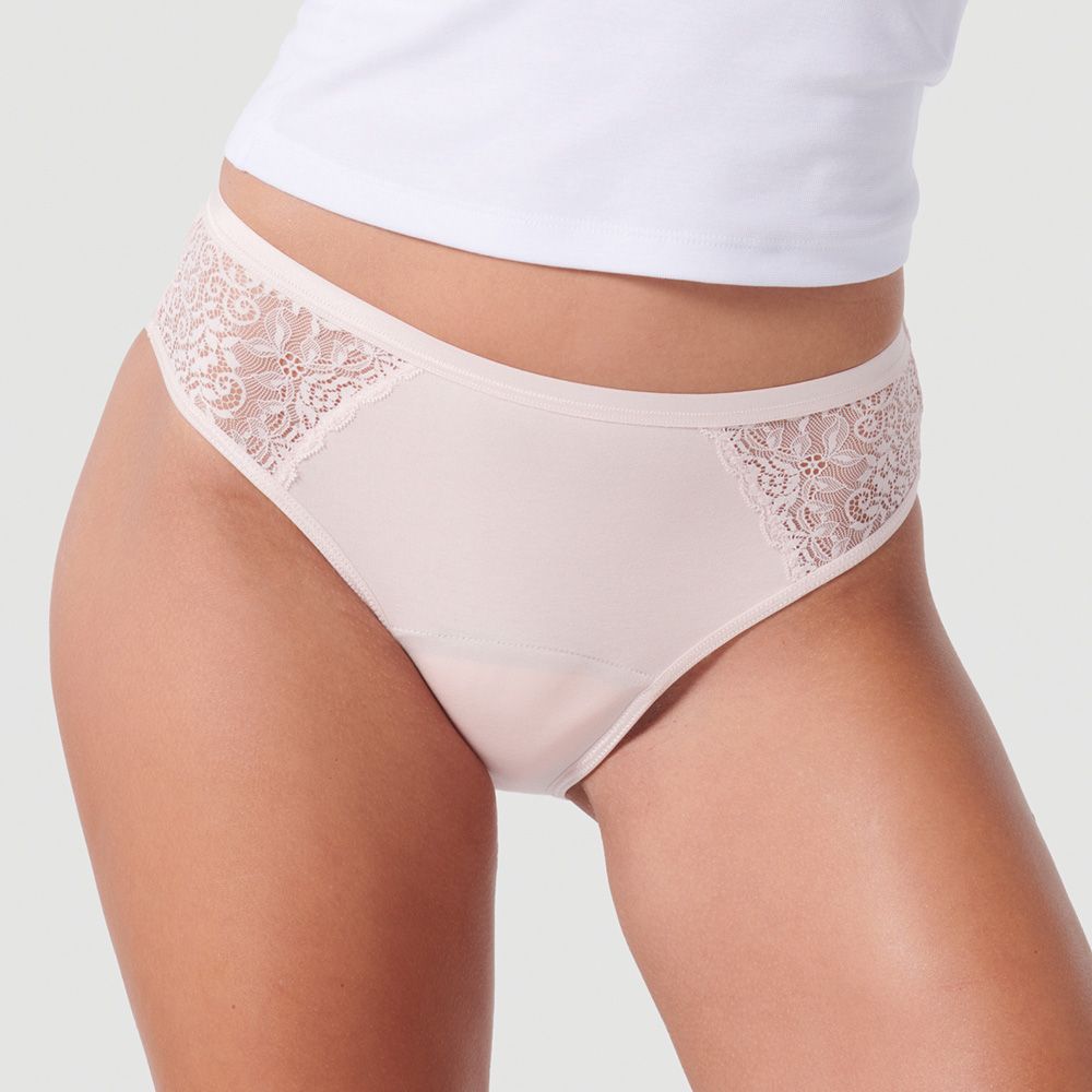 siegmund care Hygieneunterwäsche Damenslip mit Spitze seitlich
