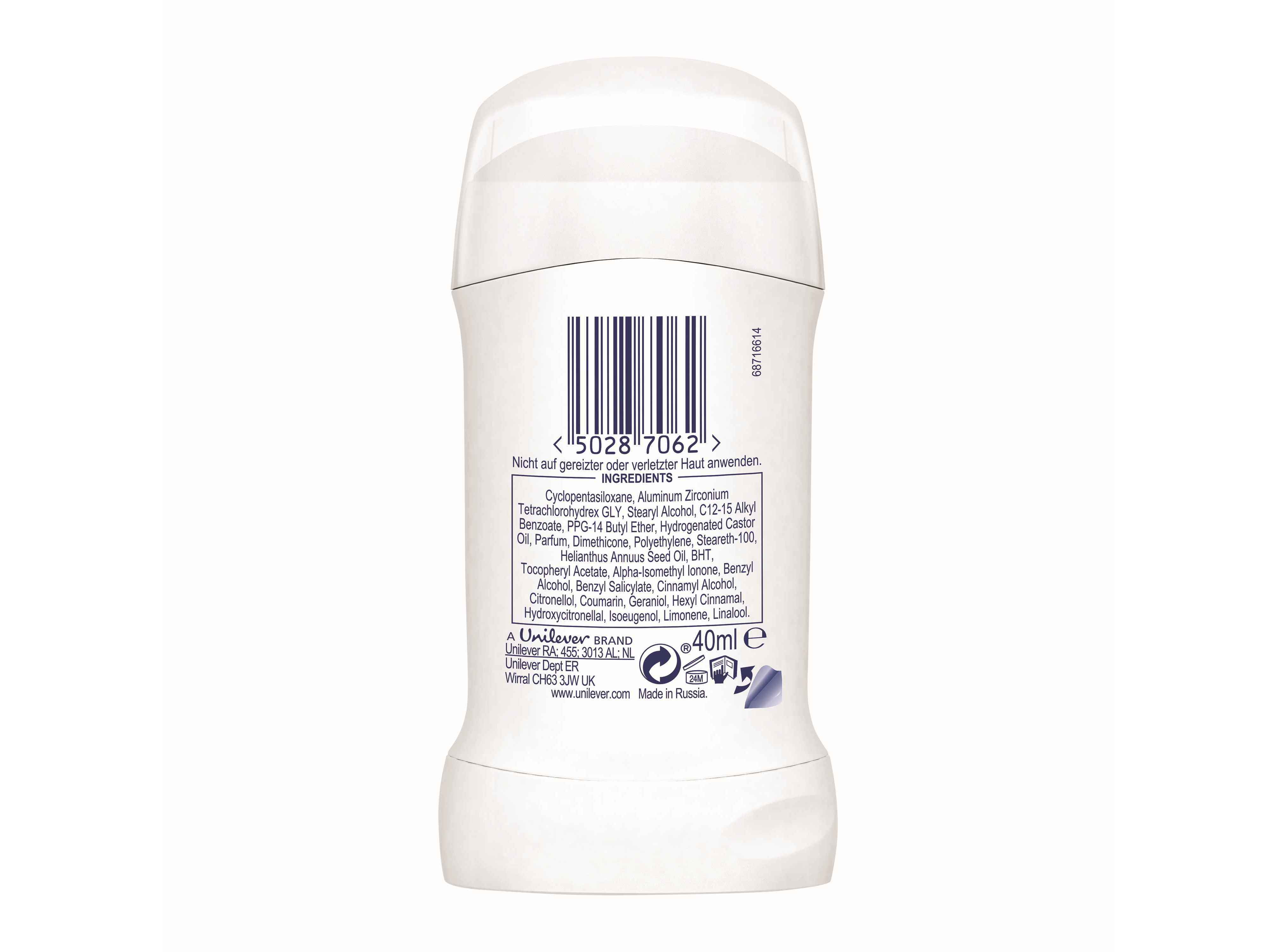 DESODORIZANTE STICK DOVE INVISIBLE DRY 40ML