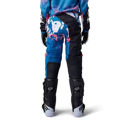 Pantalon cross Fox YOUTH 180 - MORPHIC - Bleu / Rose