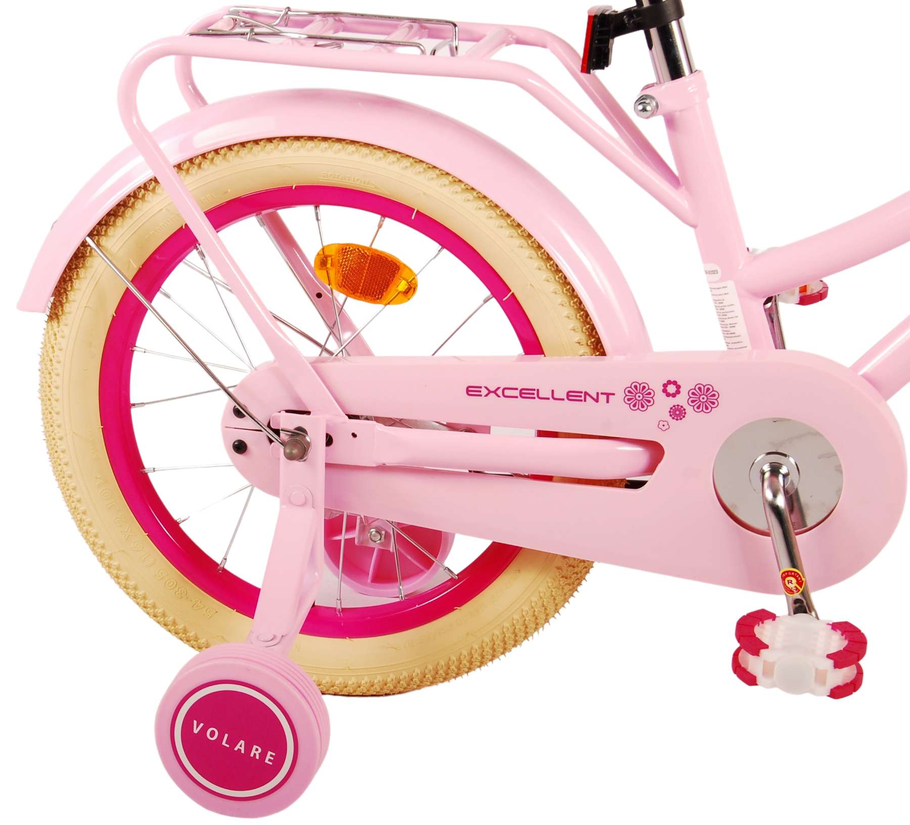 TPFSports Excellent Kinderfahrrad - Mädchen - 16 Zoll - Rücktritt + Handbremse - Grün