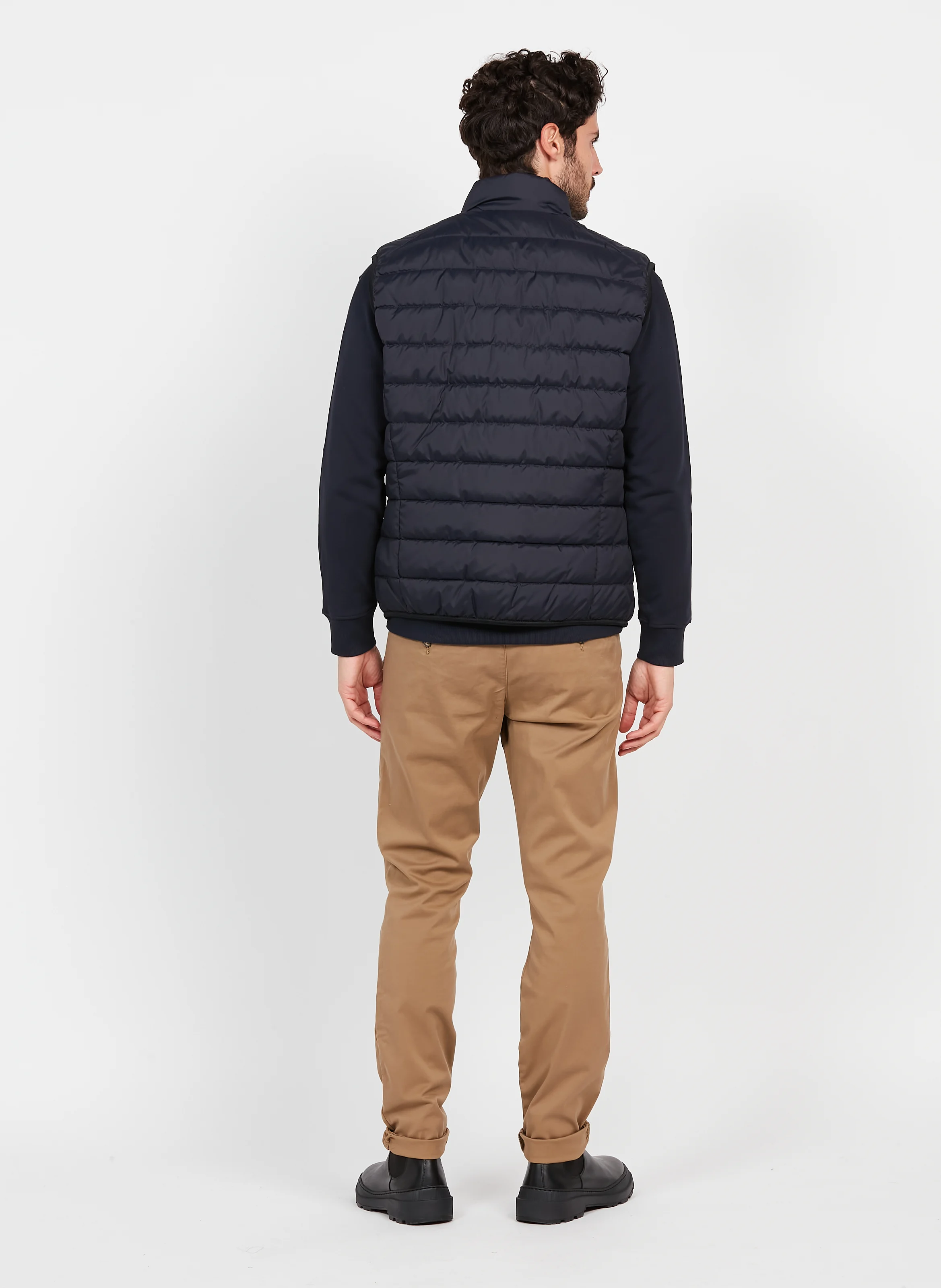Doudoune sans manches en polyester recyclé | Bleu