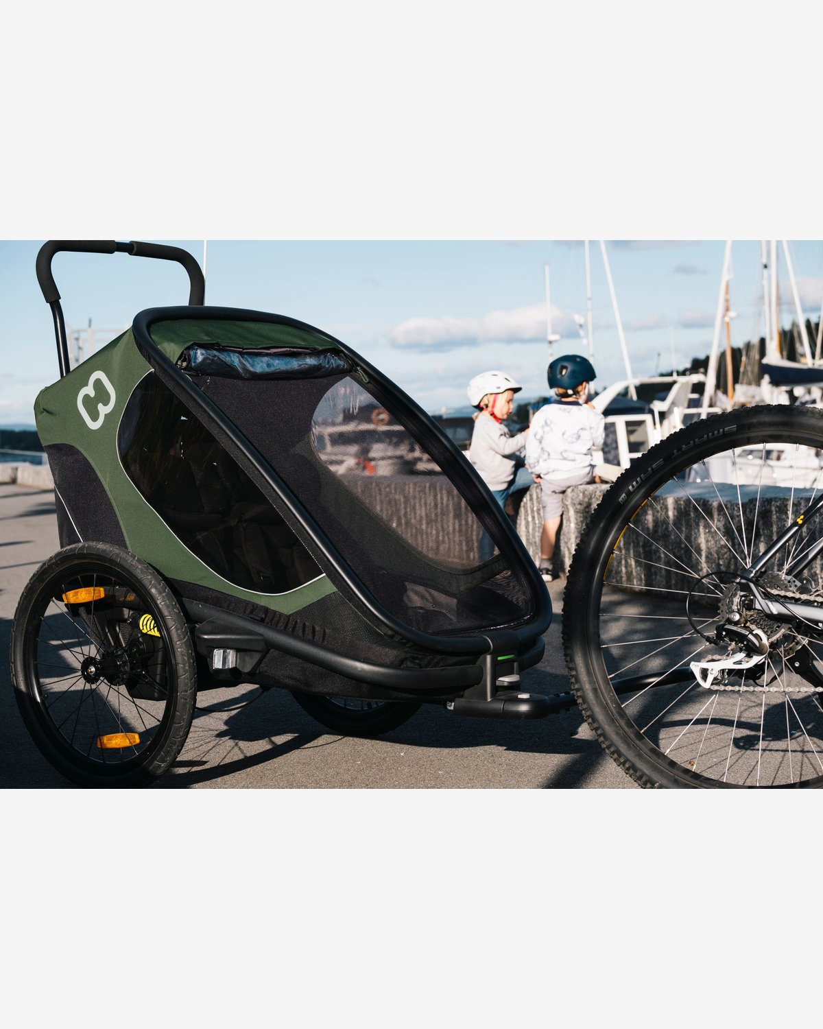 Hamax Outback Sykkelvogn & Barnevogn, 2-Seter | Double Bicycle Trailer