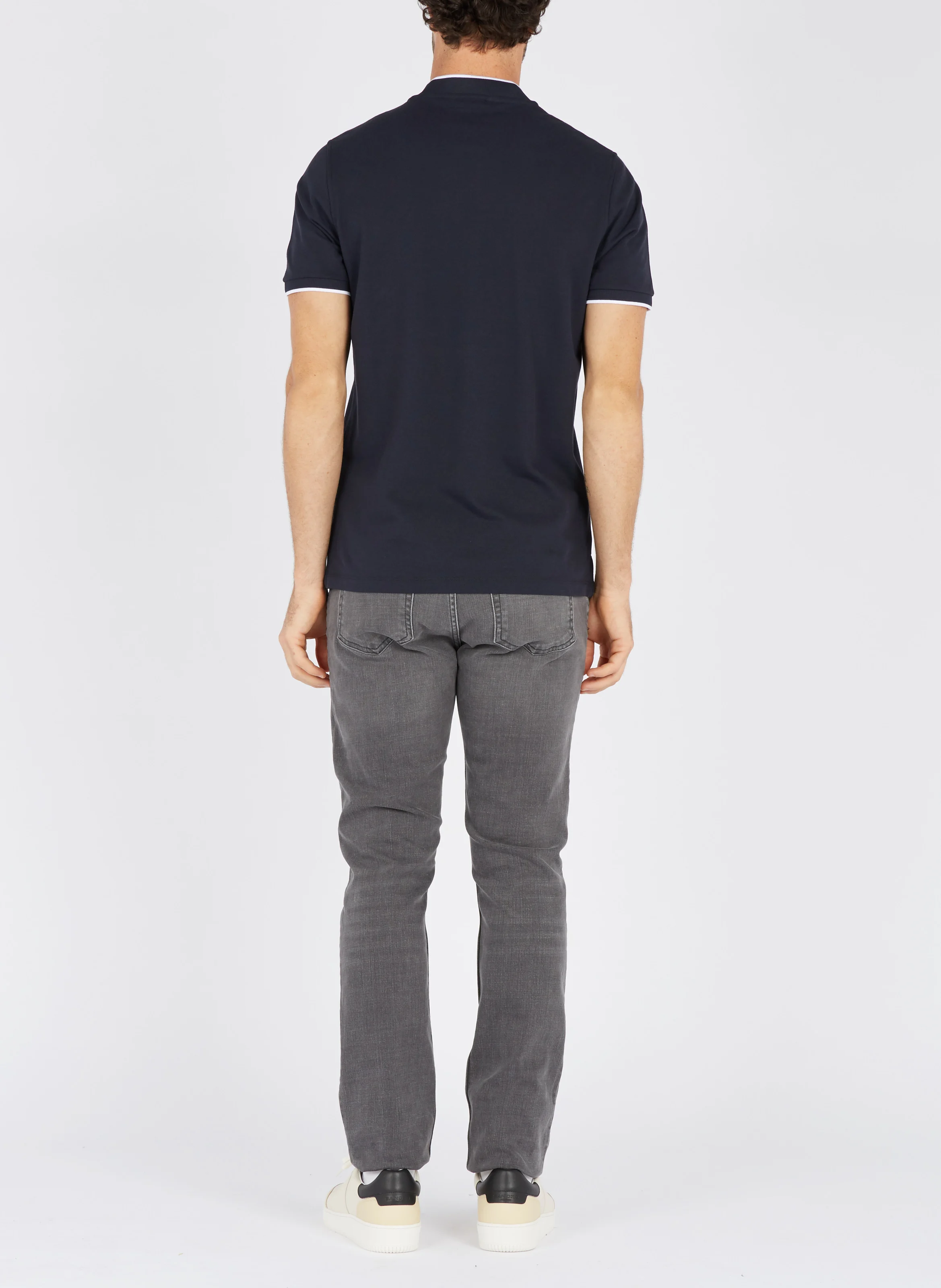 Jean slim taille normale en coton stretch | Gris