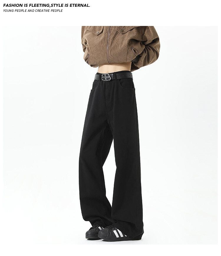 Bay Go Mall - Halfhoge effen rechte broek
