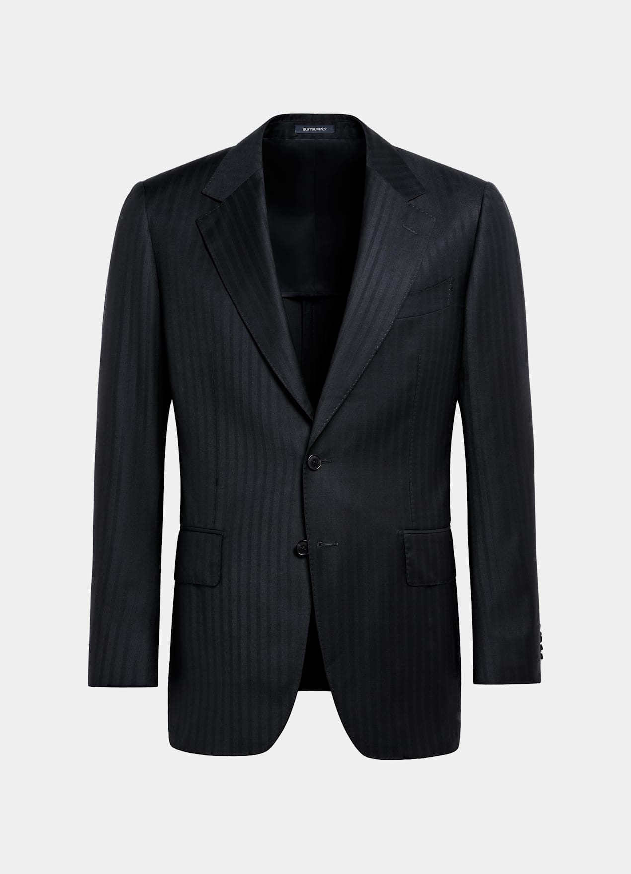 Costume Milano coupe Tailored bleu marine à rayures