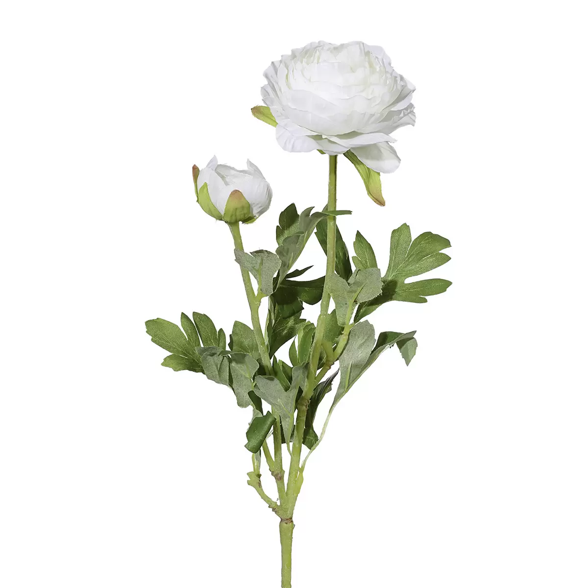 Kunstblume Ranunkel Elisa creme,grün