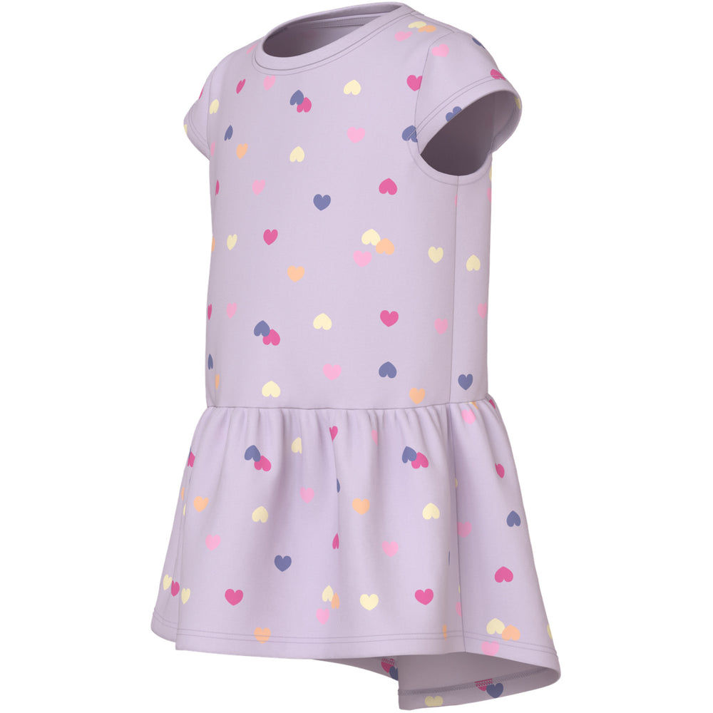 Køb Name It Lavender Fog Colorful Hearts Nmfvigga Capsl Kjole F1 Noos