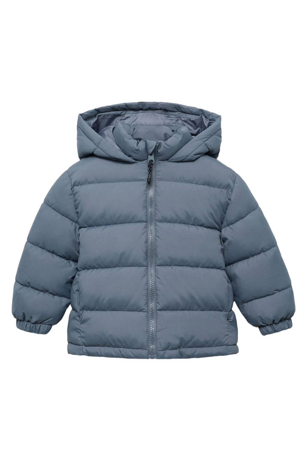 Mango Kids gewatteerde jas winter lichtblauw