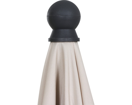 City center paalparasol Siena Garden 140 x 210 cm Polyester Aluminium antraciet Handzwengel opvouwbaar rechthoekig
