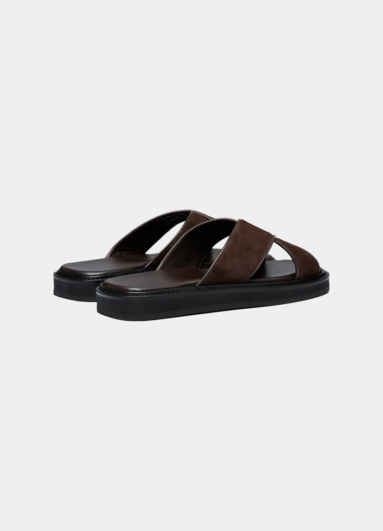 Mules marron foncé - Fabrication italienne