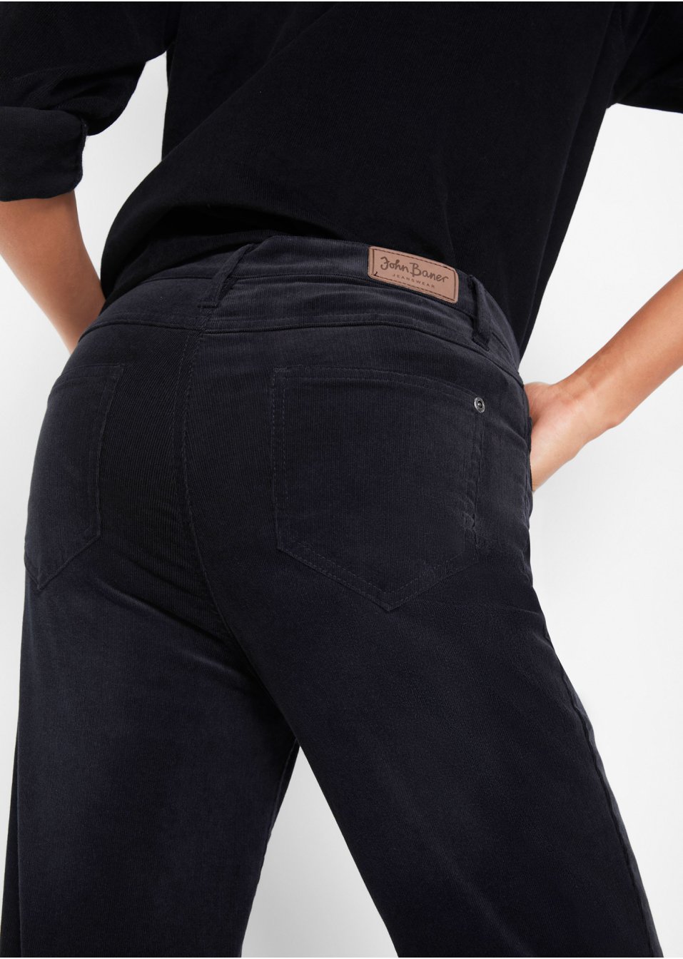 Pantalon extensible velours côtelé, FLARED