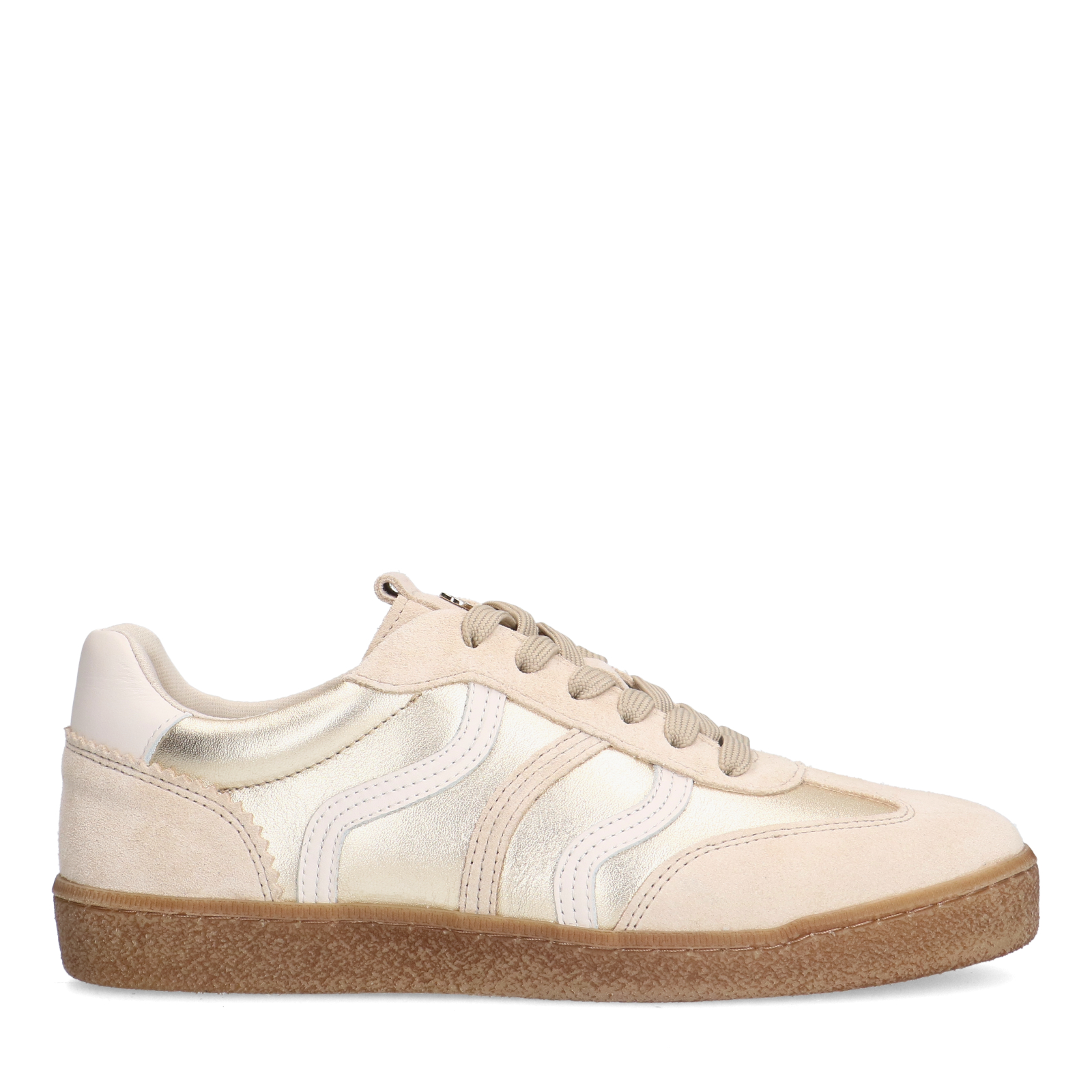 Gouden leren sneakers