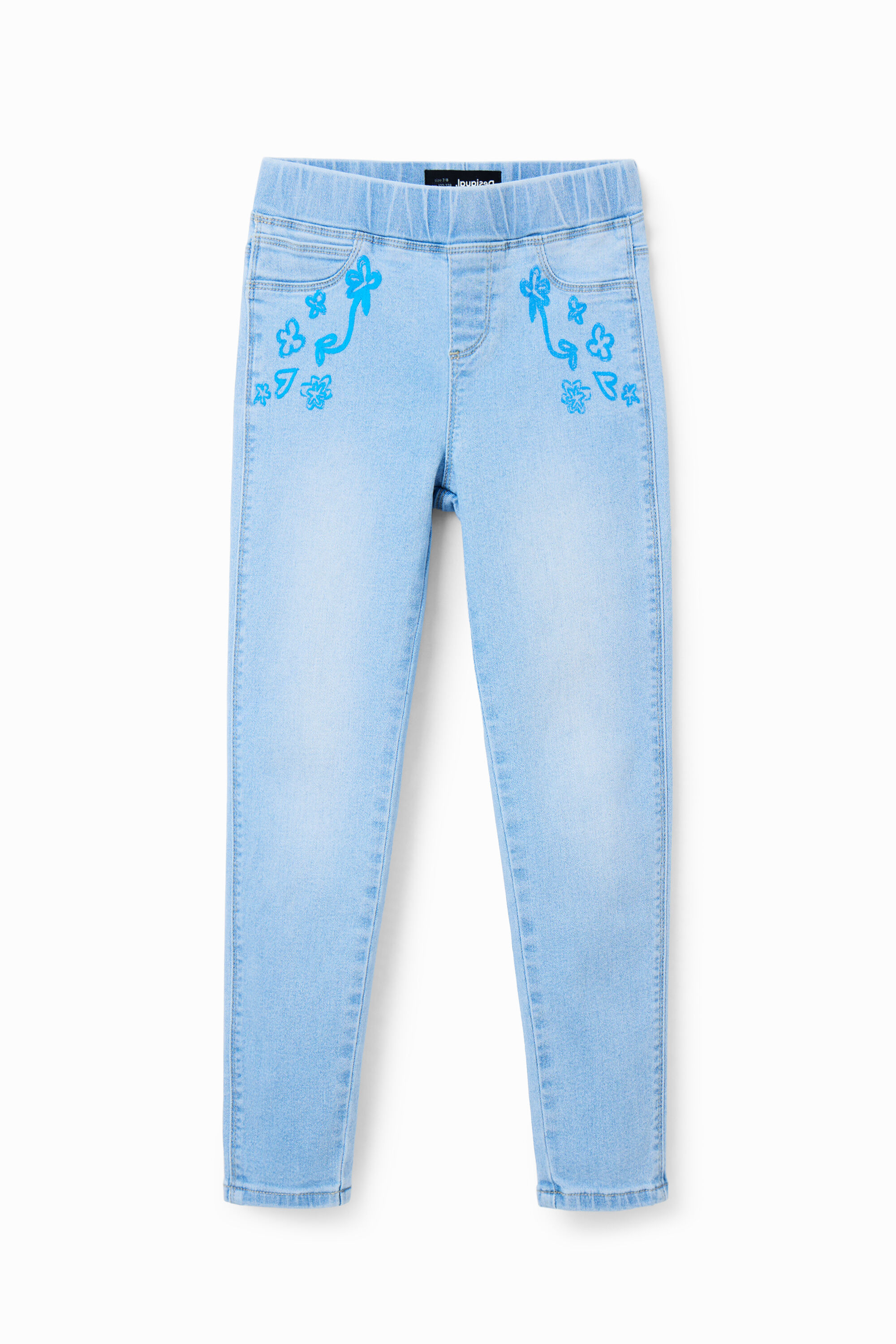 Legging en jean paillettes