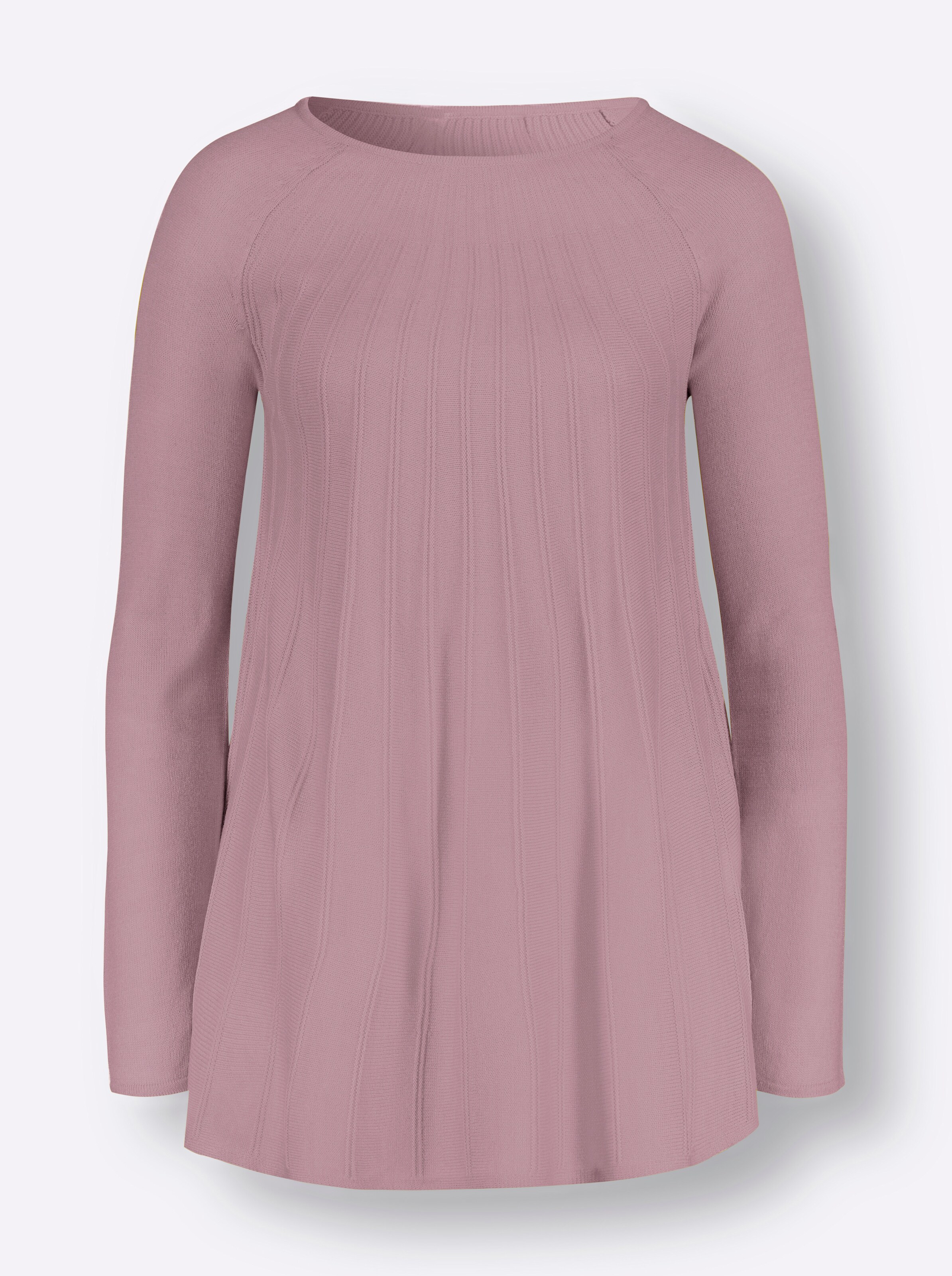 Langarm-Pullover in mauve