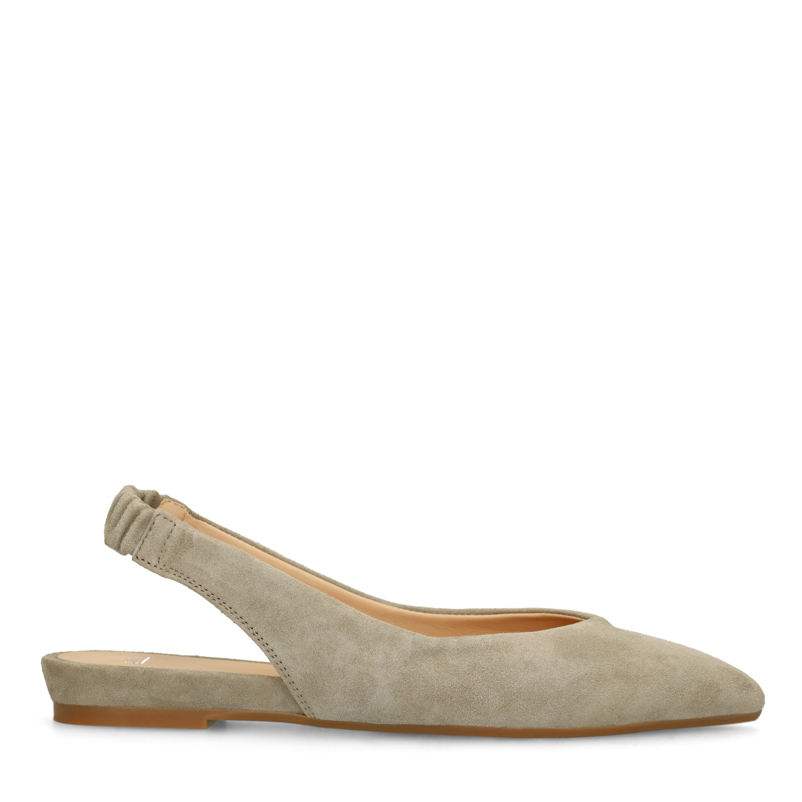 Groene suède slingbacks