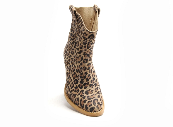 Fricote boots bottine talons femme 39642 40222 leo marron