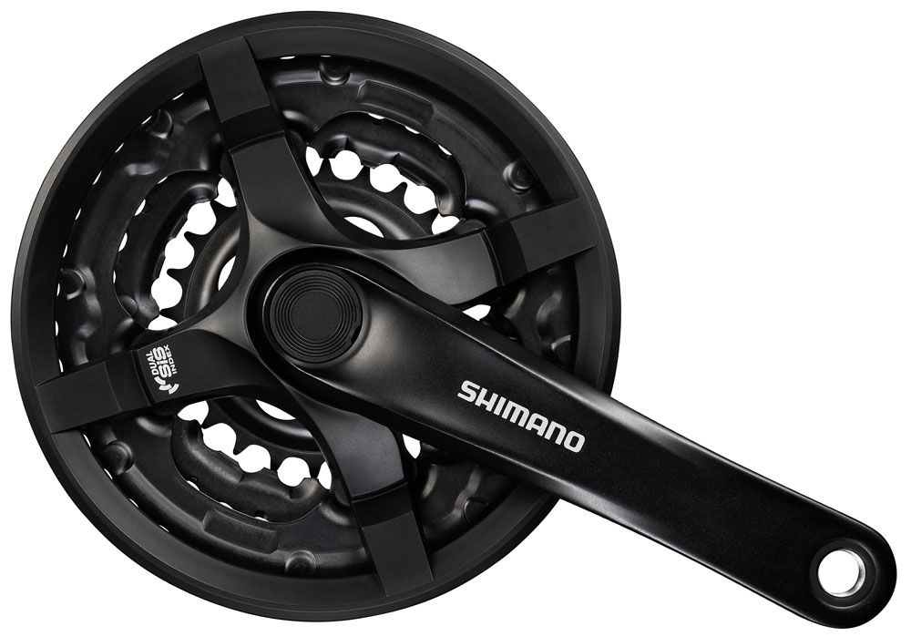 Shimano TOURNEY FC-TY501 6/7/8-fach Vierkant Kurbel 42/34/24 kaufen | Bike-Discount