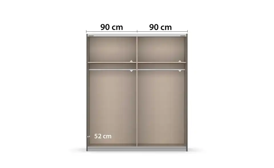 Schwebetürenschrank Barea 181 cm