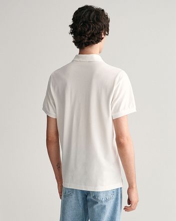 Gant Shield Piqué Poloshirt Wit 2210-110 kopen