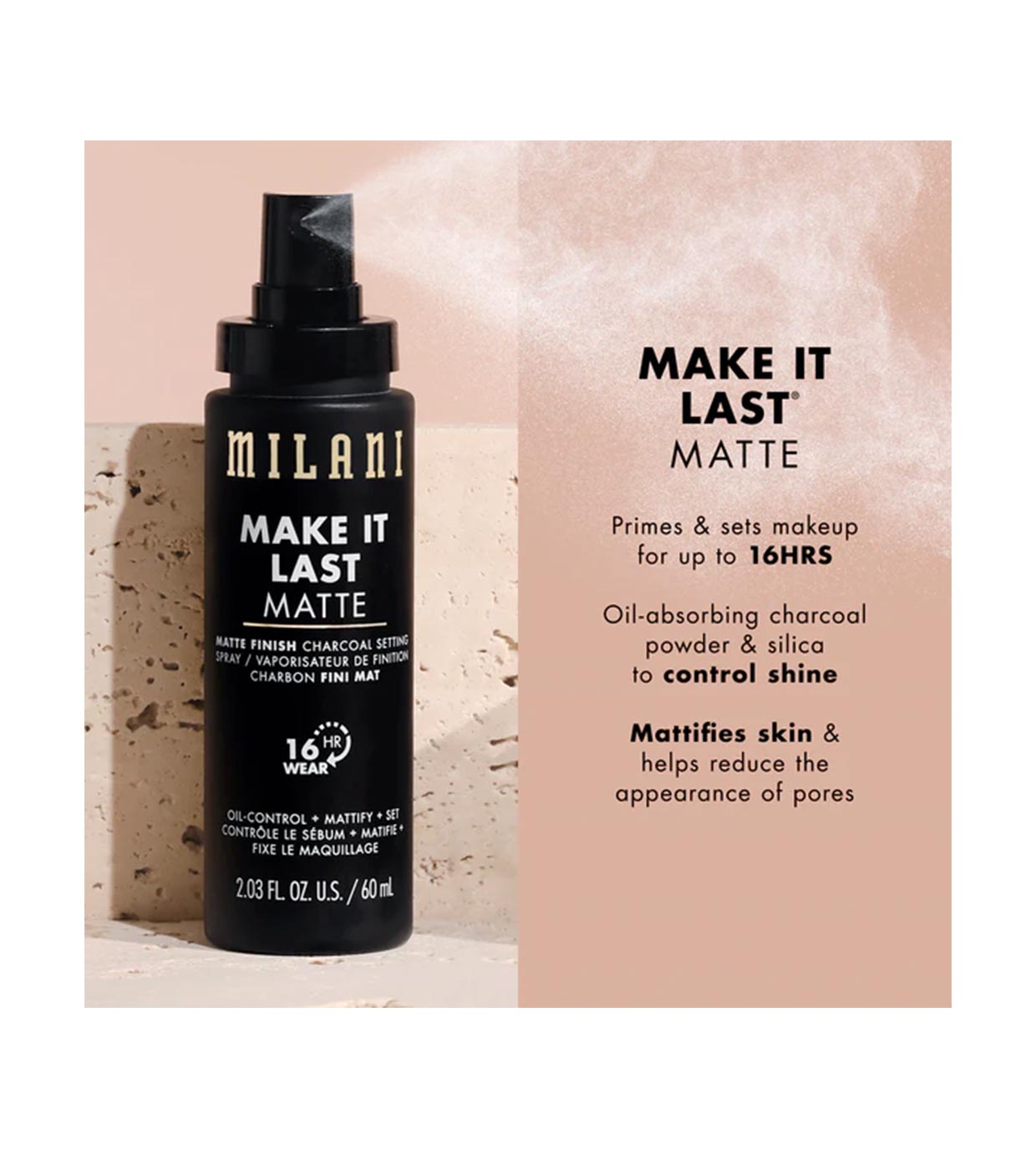 Milani - Spray fixador de maquiagem - 05: Make It Last Matte