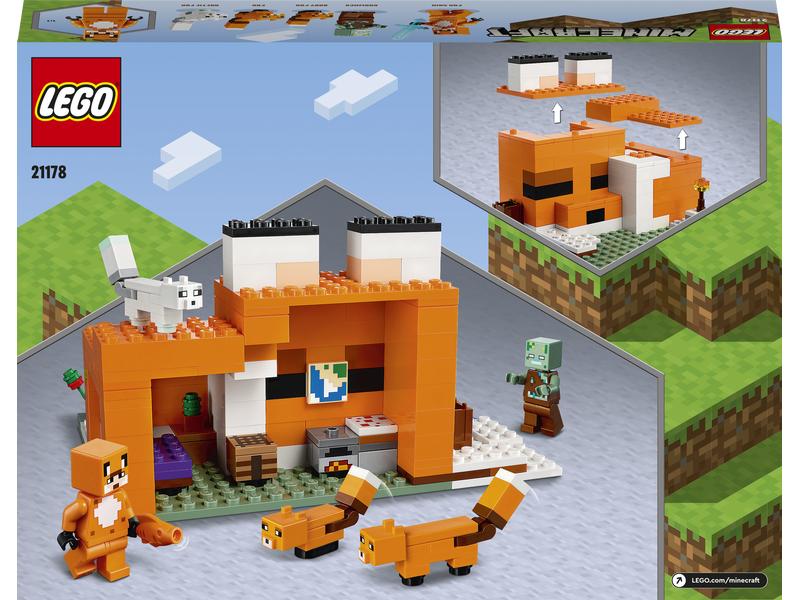 LEGO® Minecraft Die Fuchs-Lodge 21178 Spannende Minecraft Abenteuer am riesigen Fuchs-Haus