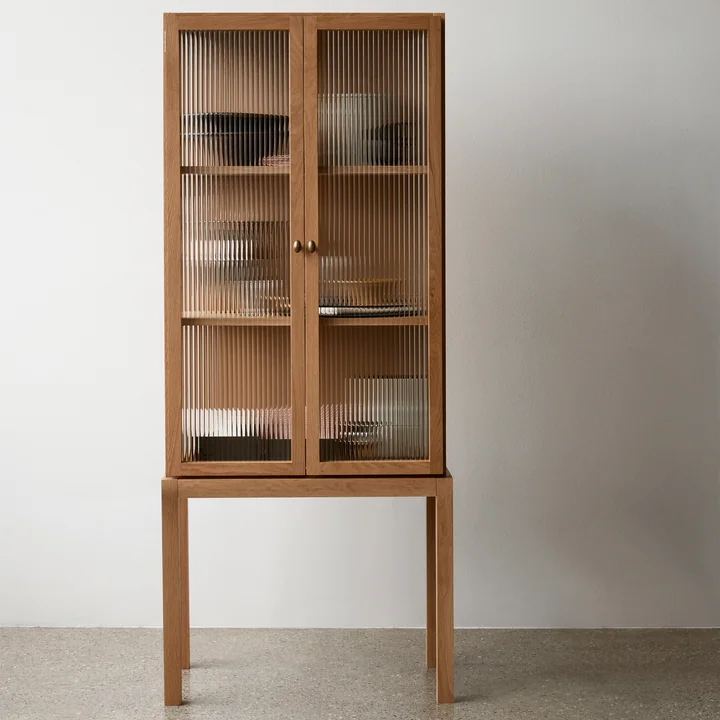 Audo - Curiosity Vitrine H 168 cm, Eiche natur